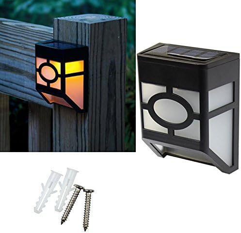 Solar Powered Motion Sensor LED Light Outdoor, Waterproof Solar Power Light Wall light Wall Light Fixture Lamp for Garden, Pool Pond Patio, Deck(Warm White,2 Packs)