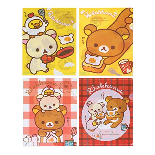 Damara Cute Bears Single Pocket Report Covers Letter Size,4 Sheets Per Set