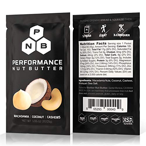 Performance Nut Butter Macadamia, Coconut & Cashew Keto Friendly Whole