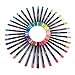 Rainbow Dual Tip Pens - 36 Unique Watercolors - Water Based Ink - Art Marker Set for Coloring, Journaling, Sketching, Lettering, Calligraphy