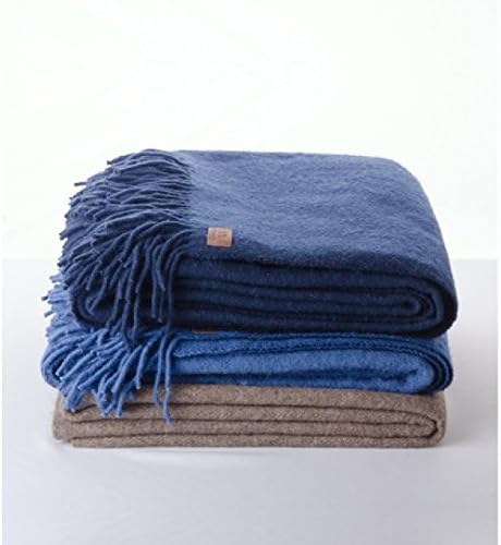 Llama and cotton Argentinian throw handmade. For beds or armchairs