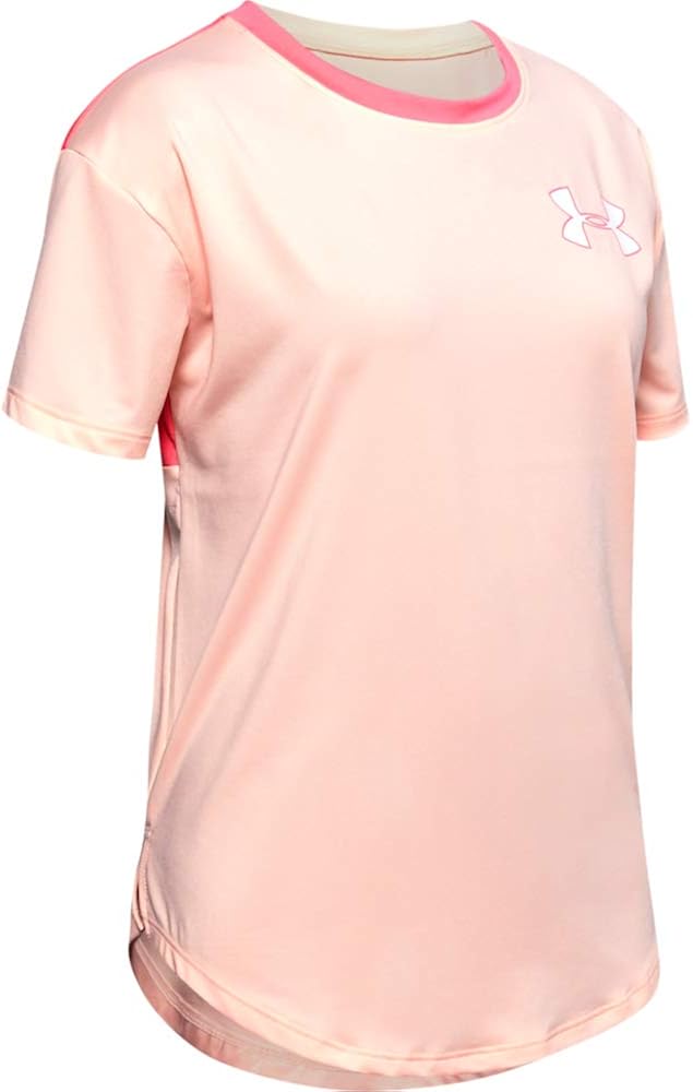 Under Armour Girls' HeatGear Armour Short Sleeve T-Shirt: Clothing