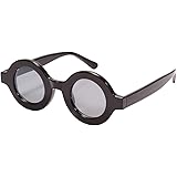 Fuaisi Retro Fashion Oversized Thick Bold Frame Round Sunglasses Anti-UV Outdoor Colorful Glasses