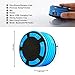 Waterproof Bluetooth Speaker, IPX7 Waterproof Shower Speaker, 5W Driver Portable Speaker, 8 Hours Playtime, 33 Feet Bluetooth Range, Built-in Mic, Led Light, FM Radio