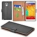 Aicoco Galaxy Note 3 Case Flip Cover Leather Wallet Phone Case for Samsung Galaxy Note 3 - Black¡­