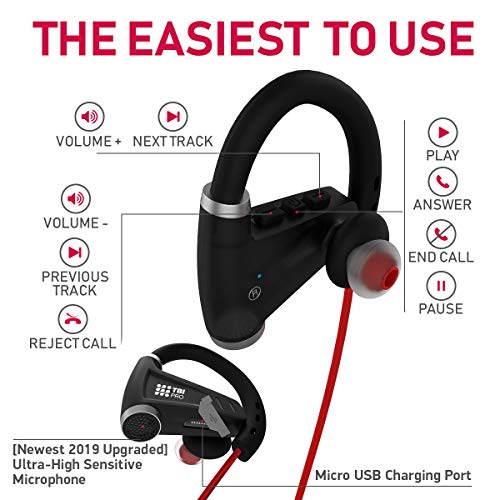 2 Newest+Bluetooth+Headphones+Hours+Battery
