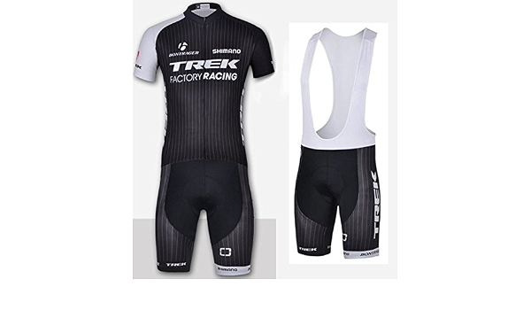 EQUIPACION CONJUNTO TREK MAILLOT + CULOTTE CORTO CICLISMO MANGA CORTA  (XXXL) : Amazon.es: Ropa