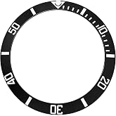 Bezel Insert Replacement For Rolex Submariner 116610 116613 116618 114060 | Ceramic Bezel Insert, Black Silver