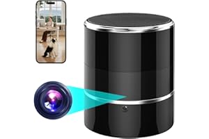 AIPMOZ Hidden Spy WiFi Camera in Bluetooth Speaker with 240° Viewing Angle,Wireless Security Cameras,Nanny Cams Phone App,Hd 1080P,Motion Activated for Home Offices Store(2.4G /5G)