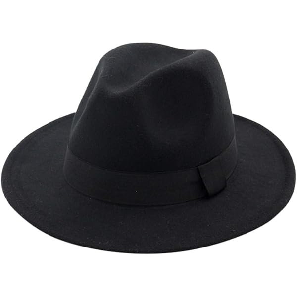 Borsalino Classic Hat Women/Men Black 7 3/4 at Amazon Men's