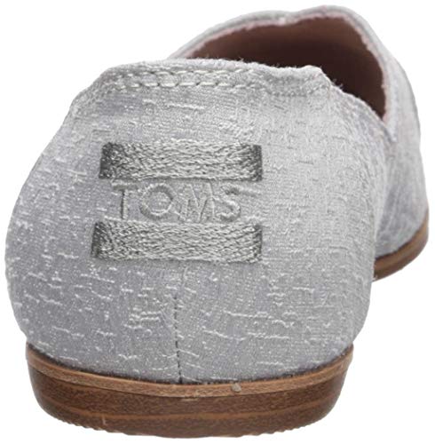 image for TOMS Women's Jutti Ballet Flat, Drizzle Grey Scattered Woven, 6 M US, 