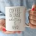 Muggies Coffee. Because Adulting is Hard Novelty Coffee Tea Mug. 11oz Cup. Unique Funny Christmas, Xmas, Birthday Gifts for Men & Women, Husband, Wife