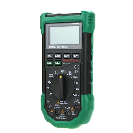 MASTECH MS8229 Auto Range LCD Hintergrundbeleuchtung DMM DIGITAL MULTIMETER W/NOISE Beleuchtung Temperatur und Luftfeuchtigke