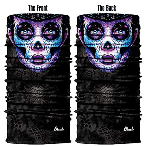 image for Obacle Skull Face Mask for Women Men Dust Wind UV Sun Protection Seaml