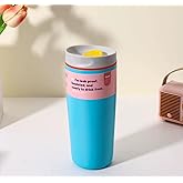 Stainless steel travel mug with lid