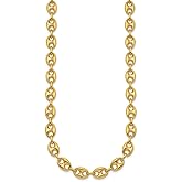 Auriga Fine Jewelry 14K Yellow Gold Polished 8.4 mm Anchor Link Chain Necklace 18" to 34"