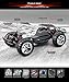 TOZO C5032 1:12 Large Scale RC CAR Desert Buggy Warhammer High Speed 30MPH+ 4x4 Fast Race Cars RTR 4WD Electric 2.4GHz Radio Remote Control Off Road Truck Powersport Black