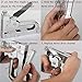 Staple Gun with Remover - 3 in 1 Heavy Duty Staple Nail Steel Gun Kit with 1800 Staples, Upholstery Stapler for Fixing Material, Decoration, Carpentry, Furniture, Doors and Windows