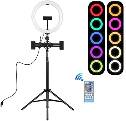 fxwj aro de luz led girar 360º anillo