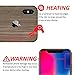 Brown Wood Texture Protective Skin Decal for Apple iPhone X / iPhone 10 Sticker Wrap Cover 10 Pack by GolemGuard