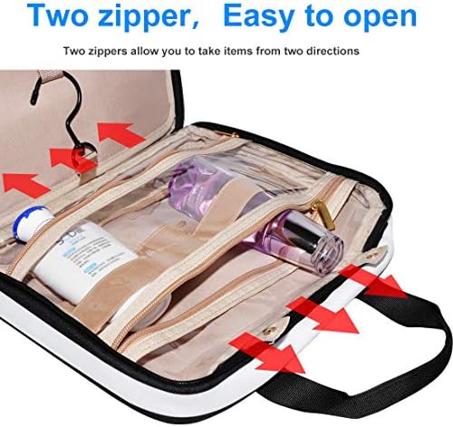 Upgraded Hanging Travel Toiletry Bag,Large Cosmetic Organizer&Water-resistant Makeup Cosmetic Bag Travel Organizer for Accessories, Shampoo, Full Sized Container, Toiletries 6 Upgraded Hanging Travel Toiletry Bag,Large Cosmetic Organizer&Water-resistant Makeup Cosmetic Bag Travel Organizer for Accessories, Shampoo, Full Sized Container, Toiletries