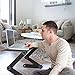Adjustable Laptop Stand-HOWBIFOOL Portable Folding Computer Stands Table desk with Mouse Pad Side Mount Light Weight Ergonomic Bed Lap Tray pad (Laptop Stand)