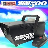 Fog Machine - 500 Watt Mini Fog Machine with Remote - Impressive 2,000 Cubic ft. per minute