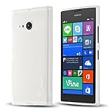 Nokia Lumia 730 / 735 Case, J&D [Drop Protection] Lumia 730 735 Case [Slim Cushion] Protective Shock Absorption Jelly Slim Case for Nokia Lumia 730 735 (Translucent Matte)