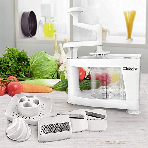 Mueller SpiralUltra MultiBlade Spiralizer, 8 into 1 Spiral Slicer