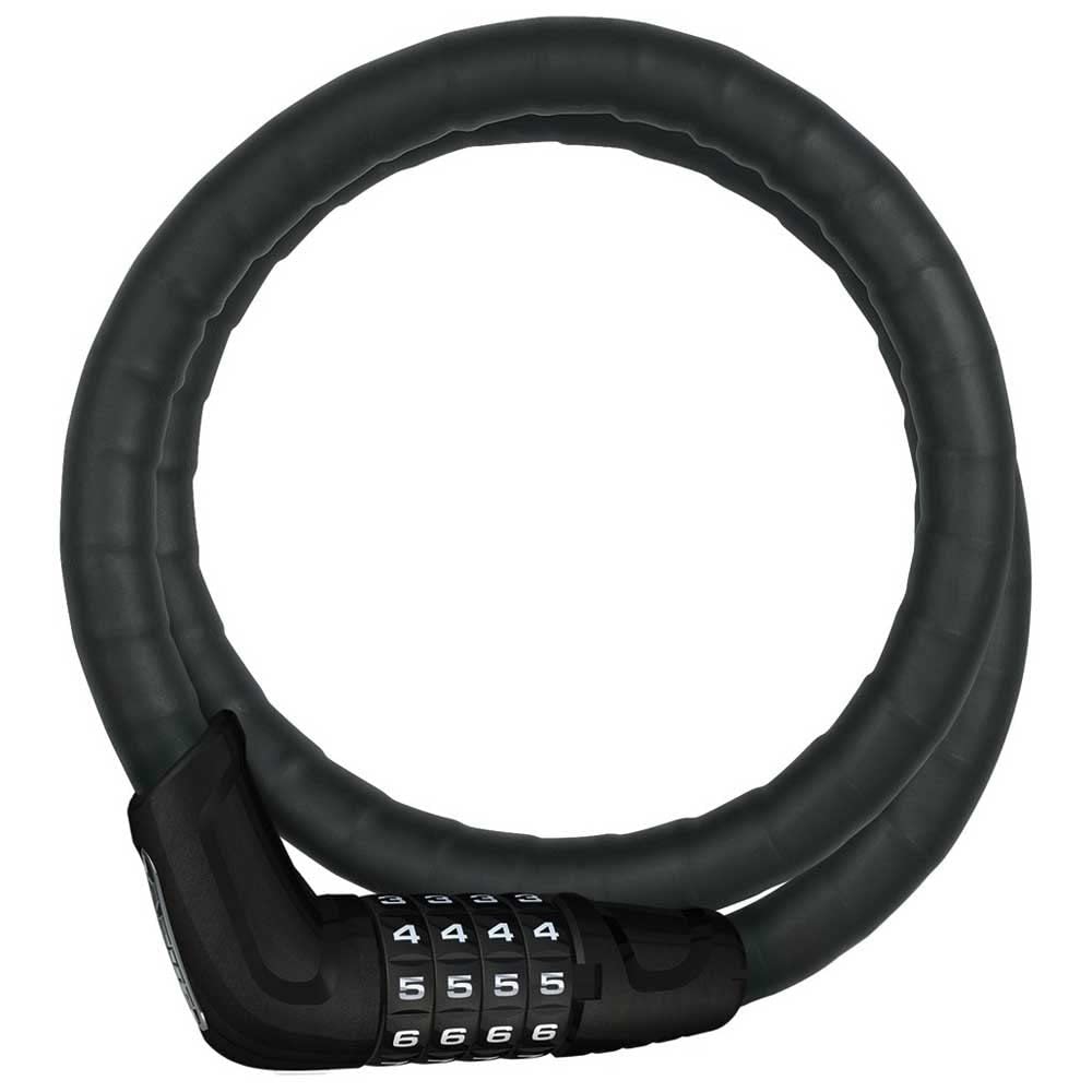 ABUS armoured cable lock Steel-O-Flex Tresorflex 6615C + SCLL bracket - combination lock made of steel cable with armour made of steel sleeves - security level 5