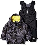 Columbia Baby Buga Snow Set, Black Print/Mineral Yellow, 6-12 Months