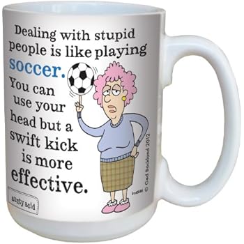 Tree-Free Greetings Aunty Acid Very Polite, Sughero, Multicolore, 9,5 x
