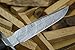 Knife King Handmade Damascus Hunting Knife with Leather Sheath - 12.15