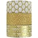 Wrapables Gold Treasure Japanese Washi Masking Tape (Set of 3), 5M L x 15mm W