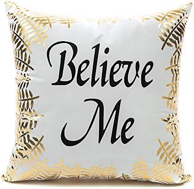 Monkeysell Decorative Pillow Covers Belive Me Home Pillowcases Throw Pillow Cover Cushion Waist Lumbar Pillow Lips Love Puzzles Pineapple Pattern Design (18 18 inches Without The Inside, S148B18)