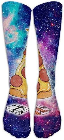 Space Pizza Compression Socks Soccer Socks Long Stockings For Running Jogging Cross Training Cycling Relief