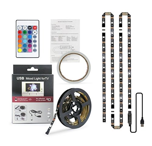 image for Idefair LED Strip Lighting 6.6ft 16 Color, LED TV Backlight Strip 5V 5