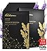 Ecocharms 8 Sheets Anti-Aging & Moisturizing Lavender Facial Mask Wrinkle Care for All Skin Types - Bamboo Charcoal Cellulose Deep Cleansing Acne and Firming Up Skin Face Mask
