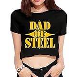 Dad Of Steel Short Sleeve Shirt Printing Lady Sport