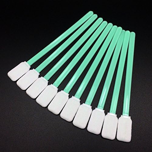 100 Pcs Tipped Cleaning Solvent Swabs Foam For Epson Mutoh Mimaki Roland Printer