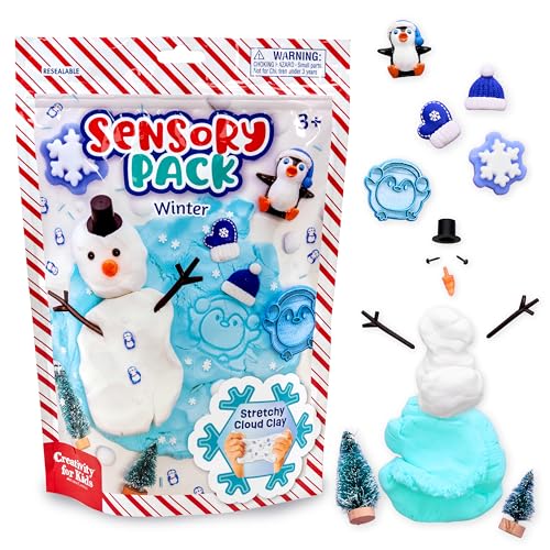Creativity for Kids Sensory Pack: Winter - Toddler Christmas Crafts | Holiday Crafts for Kids| Sensory Toys for Toddlers, Travel Toys and Easter Basket Stuffers for Kids (Ages 3+)