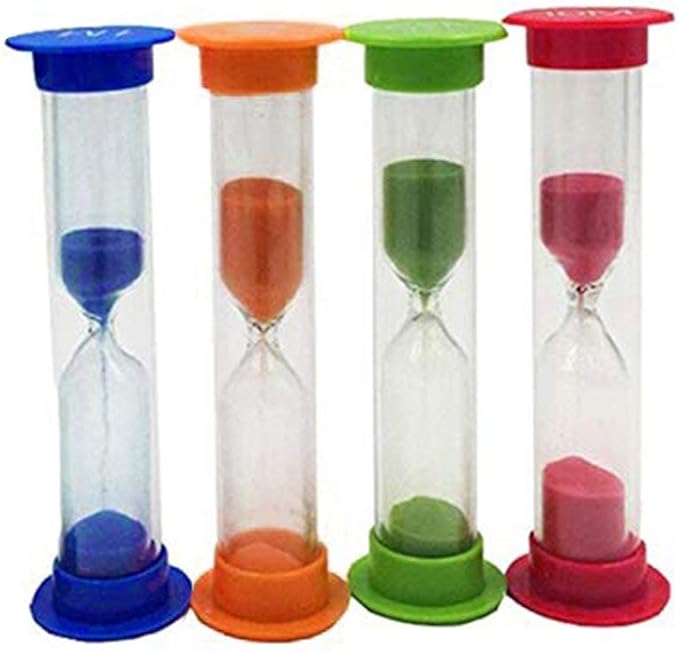 SHTAO Mini Reloj de Arena 30 Segundos 1 2 3 5 10 Minutos Temporizador