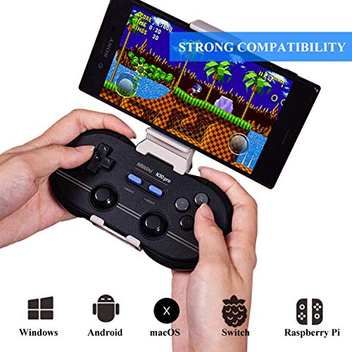 8Bitdo N30 Pro 2 Wireless Game Controller with Joysticks Rumble Vibration USB-C Cable Gamepad for Windows, Mac OS, Android, Steam And More(PP)