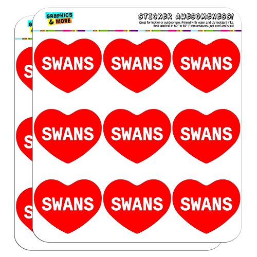 Graphics and More I Love Heart Swans Planner Calendar Scrapbooking Crafting Stickers - 18 2