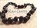 Baltic Amber Teething Necklace for Babies Raw Black Cherry Baby Infant Toddler Drooling Teething Pain Organic Natural Certificated Authentic - Real maximum effective Jewelry Guaranteed.