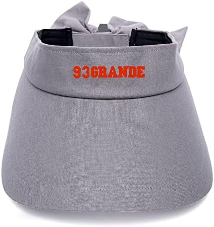 Ariana Grande 93 Customize Embroidered Visors Hats Women's UV Sun Protection (Grey)