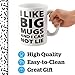 BigMouth Inc. Extra Large Coffee Mug 64 Oz - Giant Tall Ceramic Coffee Cup - Sturdy, Microwave Safe - Funny Huge Cup - Cool Gag Gift, White/Black