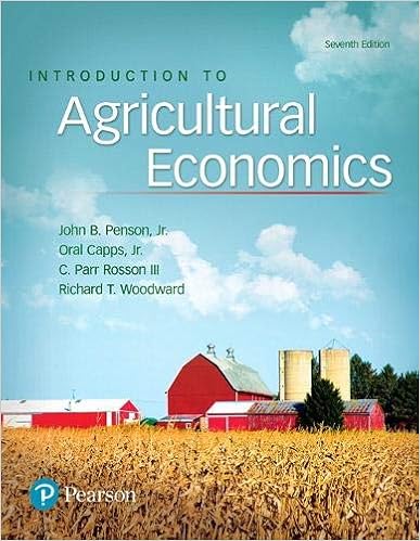 Introduction to Agricultural Economics By John Penson, Oral Capps Jr., C. Rosson and Richard Woodward