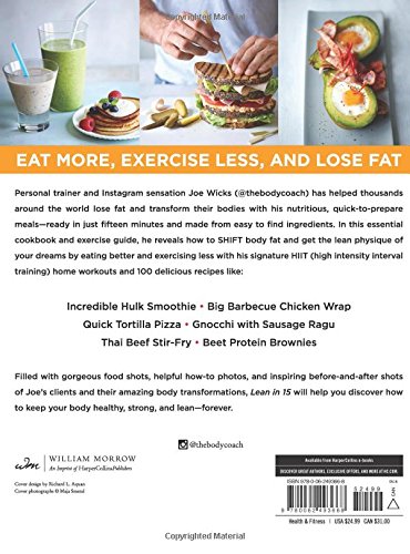 Lean in 15: 15-Minute Meals and Workouts to Keep You Lean and Healthy Paperback – Geïllustreerd, 3 mei 2016 - Image 3