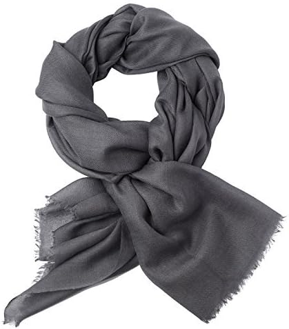 Elena Milani Couture- handmade silkscreen gray mix scarf